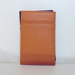 Brand New | J. Crew  | Men’s Cognac Leather Magic Wallet | Slim